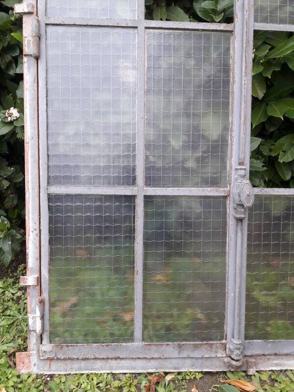Window L107xH174 industrial curved metal glass roof frame reinforced glass
