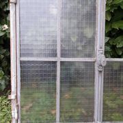 Window L107xH174 industrial curved metal glass roof frame reinforced glass