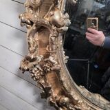 Louis XV rococo style gilded mirror, 130×100cm