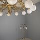 Decorative brass chandelier, 1980s