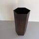 Hexagonal copper umbrella stand signed by the artist, 1960s, Italy.