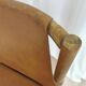 Vintage Janez Lajovic Leather Dining Chair: Mid-Century Modern 1980s