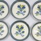 6 vintage plates Gien decorations Nairobi blue
