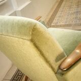 Lot of 2 armrests 50s/60s teak club chairs