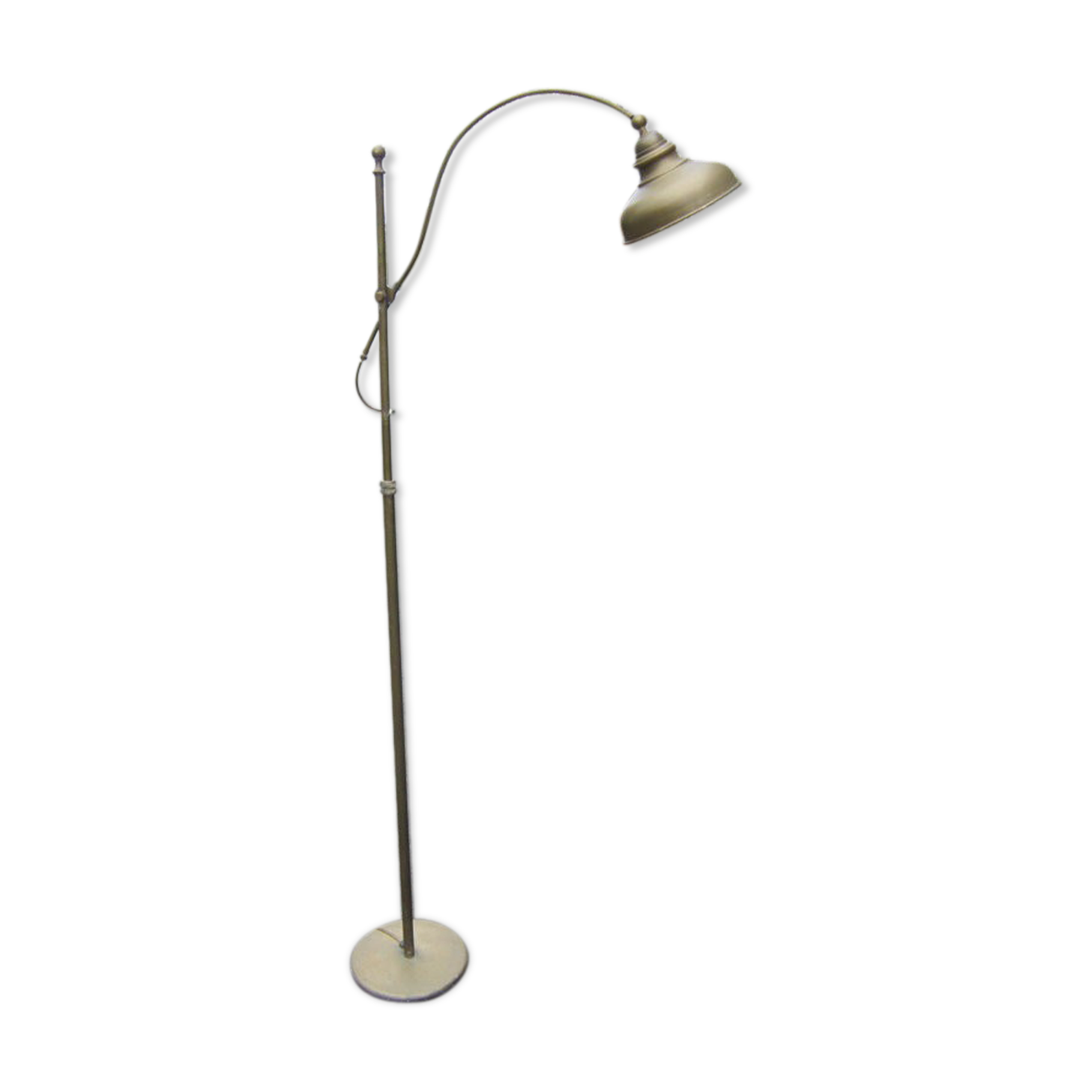 Brass floor lamp, art deco style