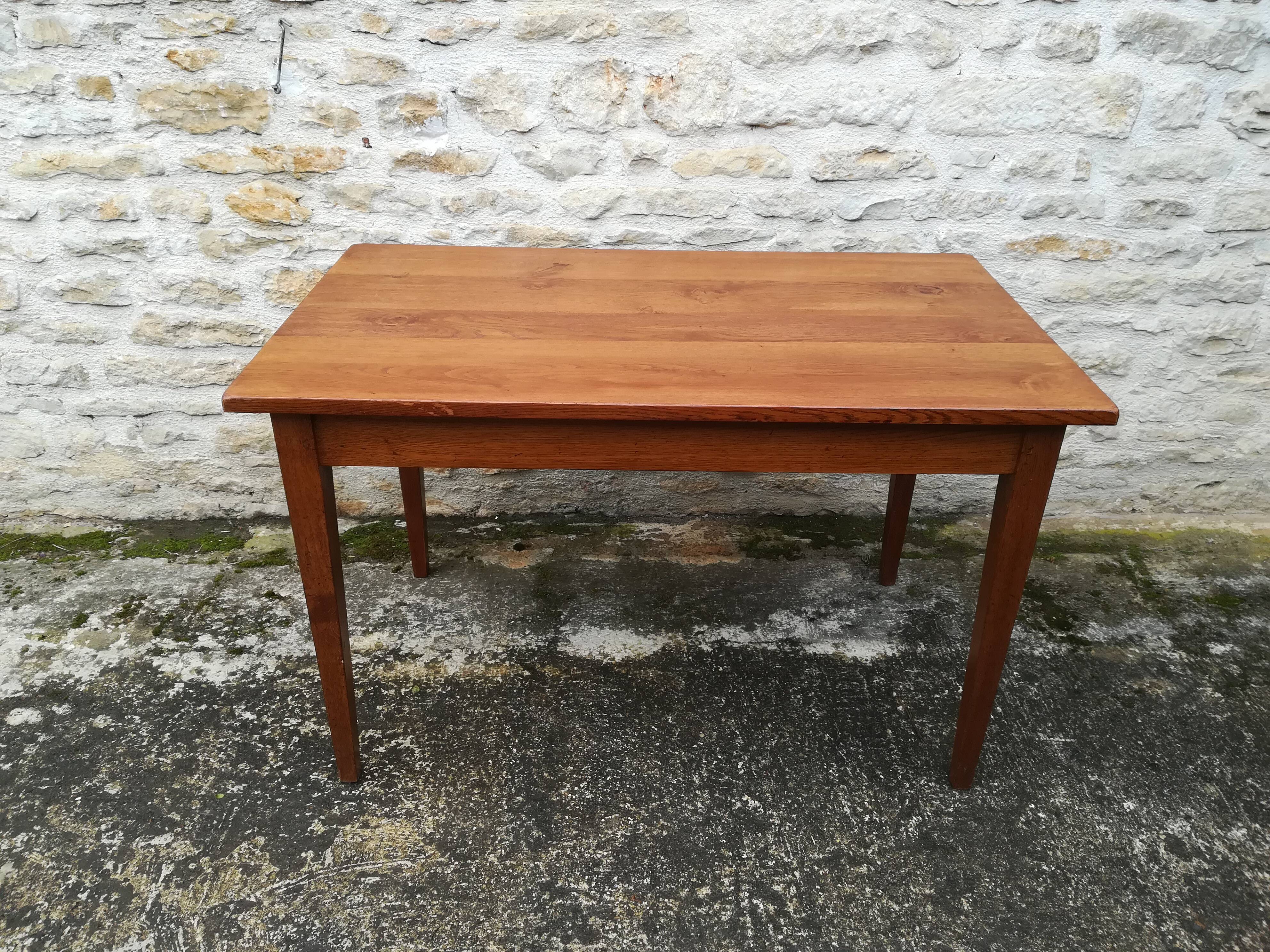 Oak farmhouse table