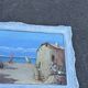 Ancient painting – Animated Mediterranean view – Port and sailing boats