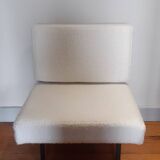 Vintage white loop chair