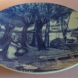 Earthenware dish Delft Boch La Louvière