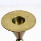 Scandinavian brass candle holder