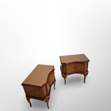 Tables de chevet italiennes du milieu du 20ème siècle.