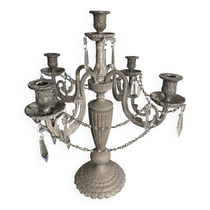 chandelier ancien patiné