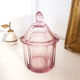 Candy pot in vintage purple glass