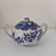 Vintage blue fine china tea set