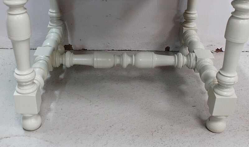 Canvas and wood stool, Louis XIV style - End of XIXth century