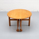 Extendable Beech Dining Table 1960s