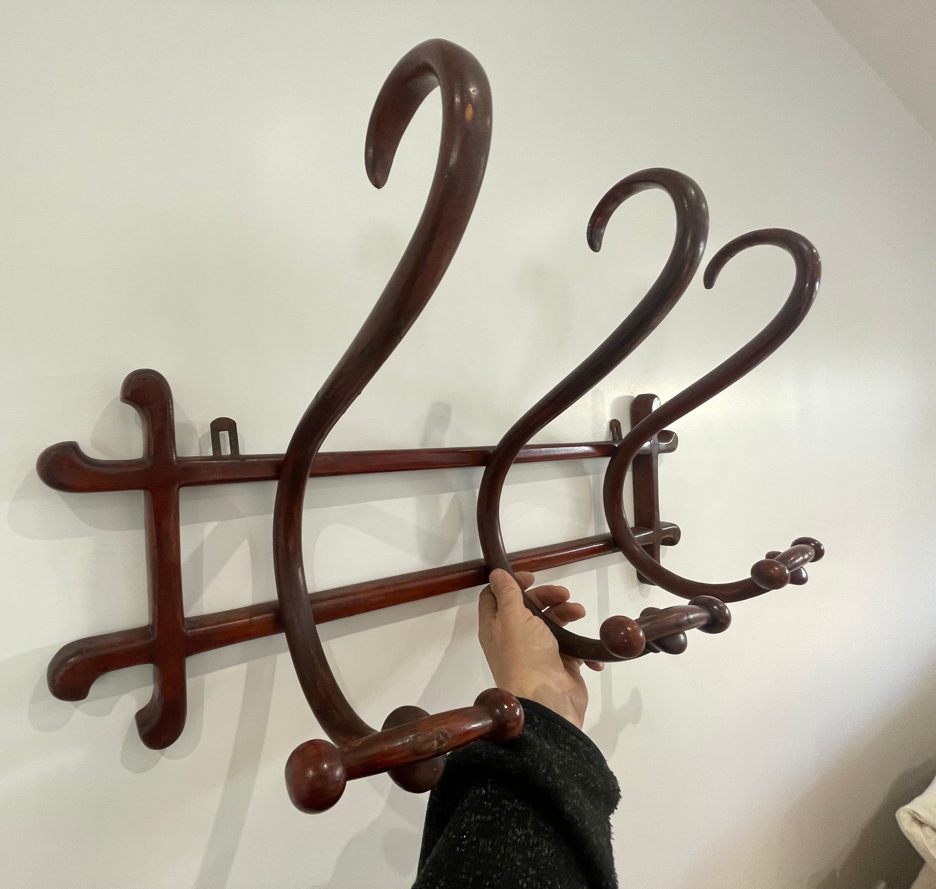 Wall hook coat rack bistro Thonet bentwood
