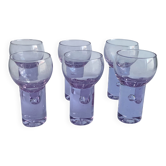Alexandrit gläser von sergio asti für arnolfo di cambio, 1970er, 6er set