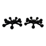 "The Spider" Cast Iron Candlesticks • Dansk Designs • 1962