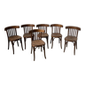 Lot de 6 chaises bistrot vintage