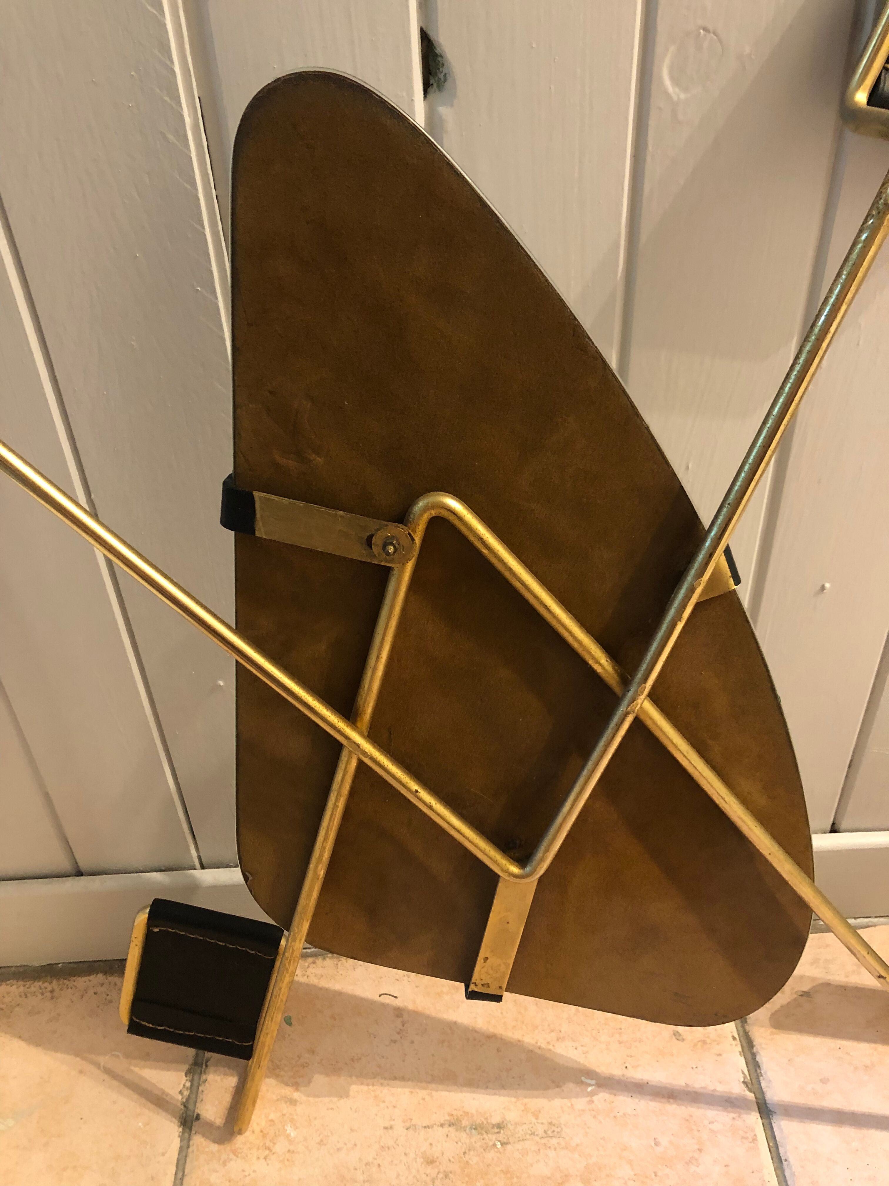 Miroir et portemanteau mural  vintage années 50