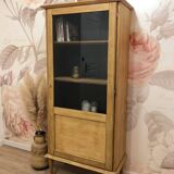 Vintage oak display cabinet