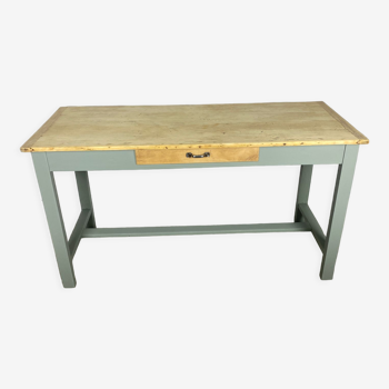 Table de ferme vert sauge