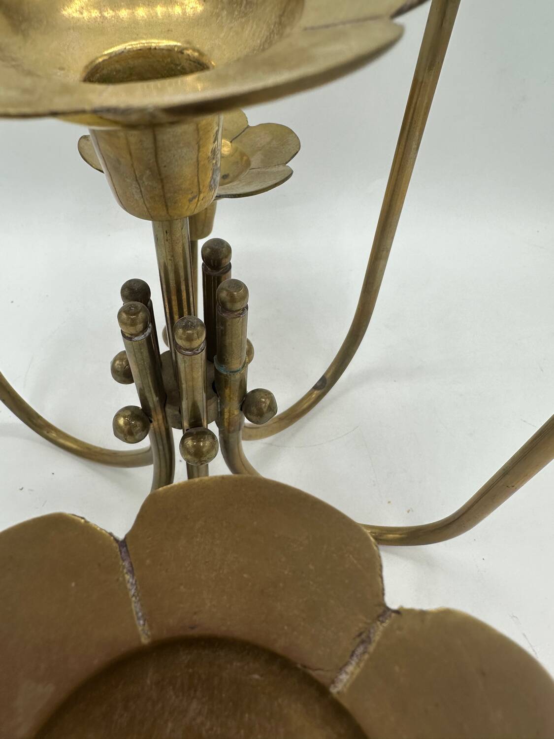 Candlestick candle holder 7 branches flowers
