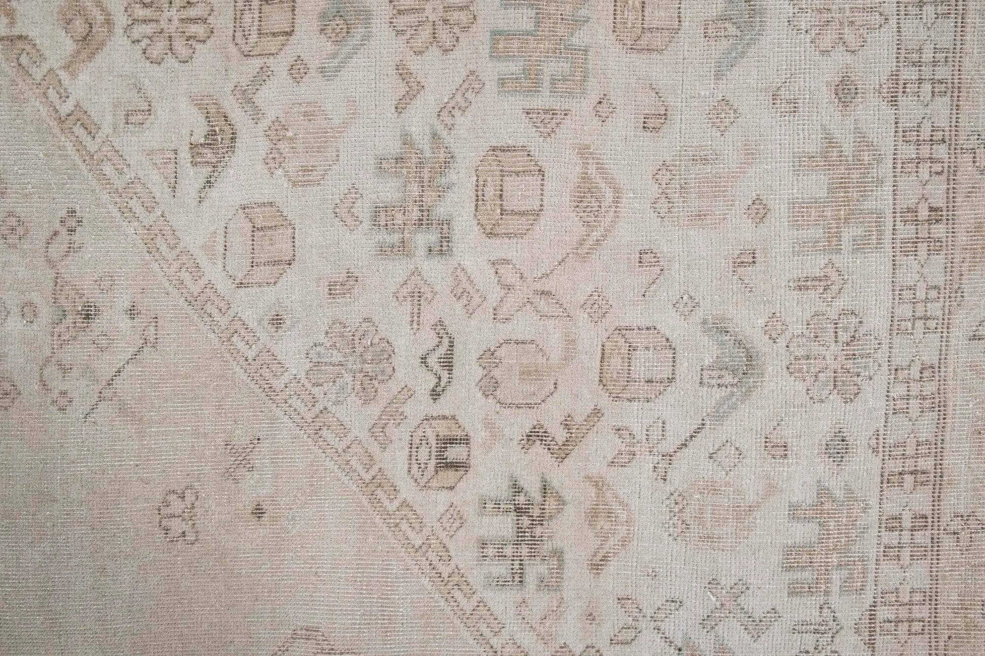 Vintage Turkish hallway rug 100x285 cm