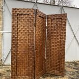 Vintage screen in carved solid wood