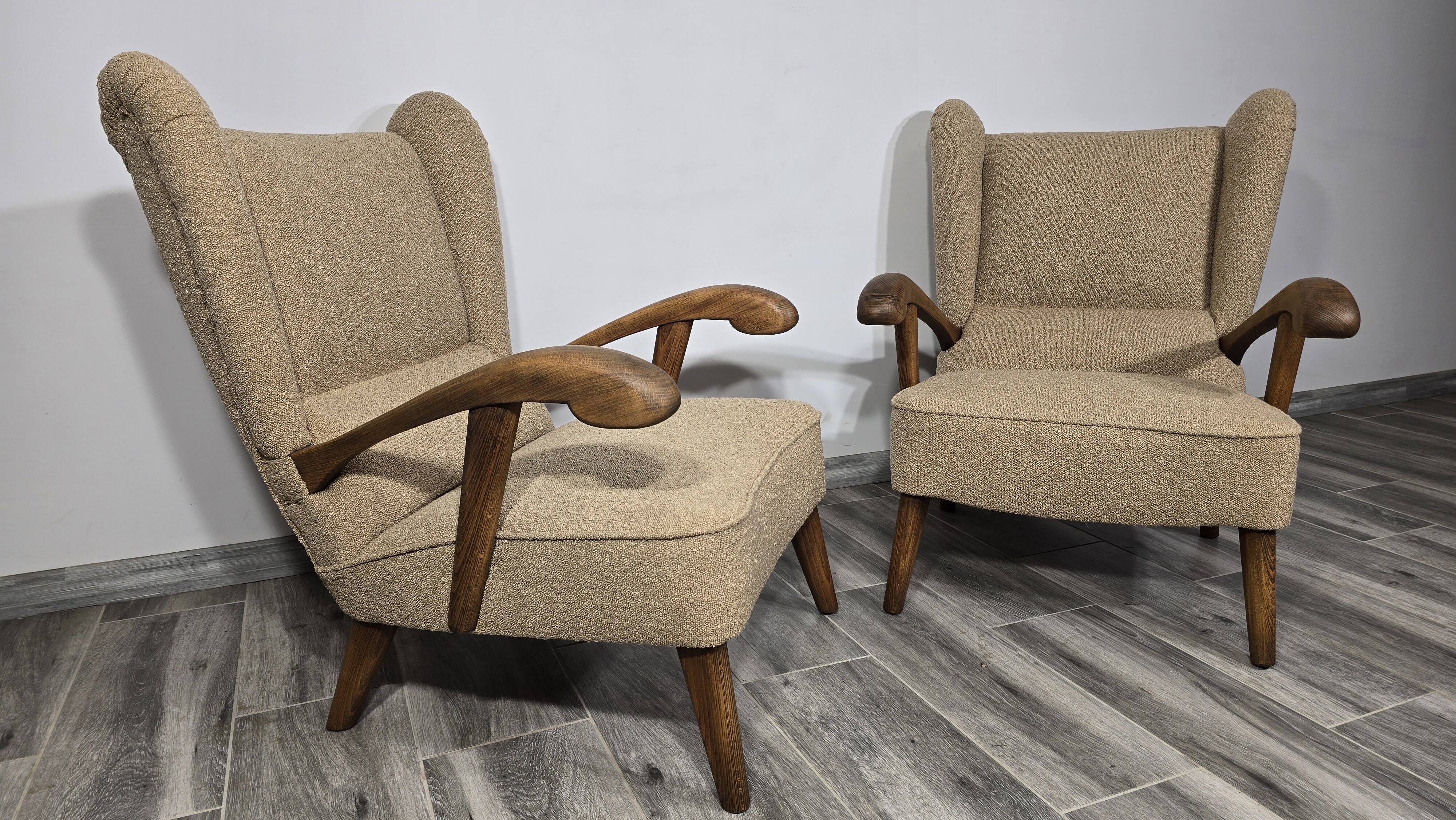 Vintage armchairs by Krasna Jizba