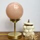Clichy Rose vintage glass globe lamp