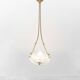 Vintage Barovier & Toso chandelier in transparent glass and brass, elegant 1940s design