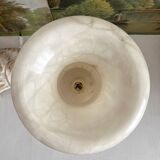 Lampe à poser vase Médicis en résine façon albatre vintage