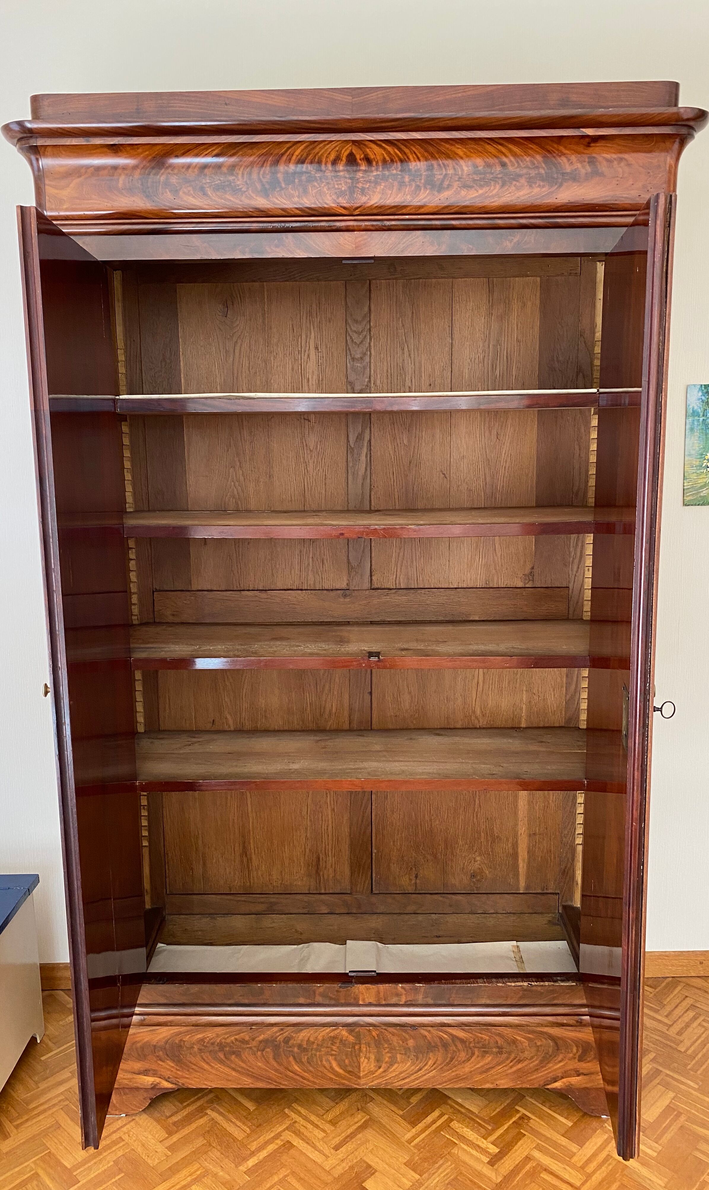Mahogany wardrobe 19th Charles X
