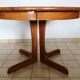 Extendable round table, solid wood, 1970