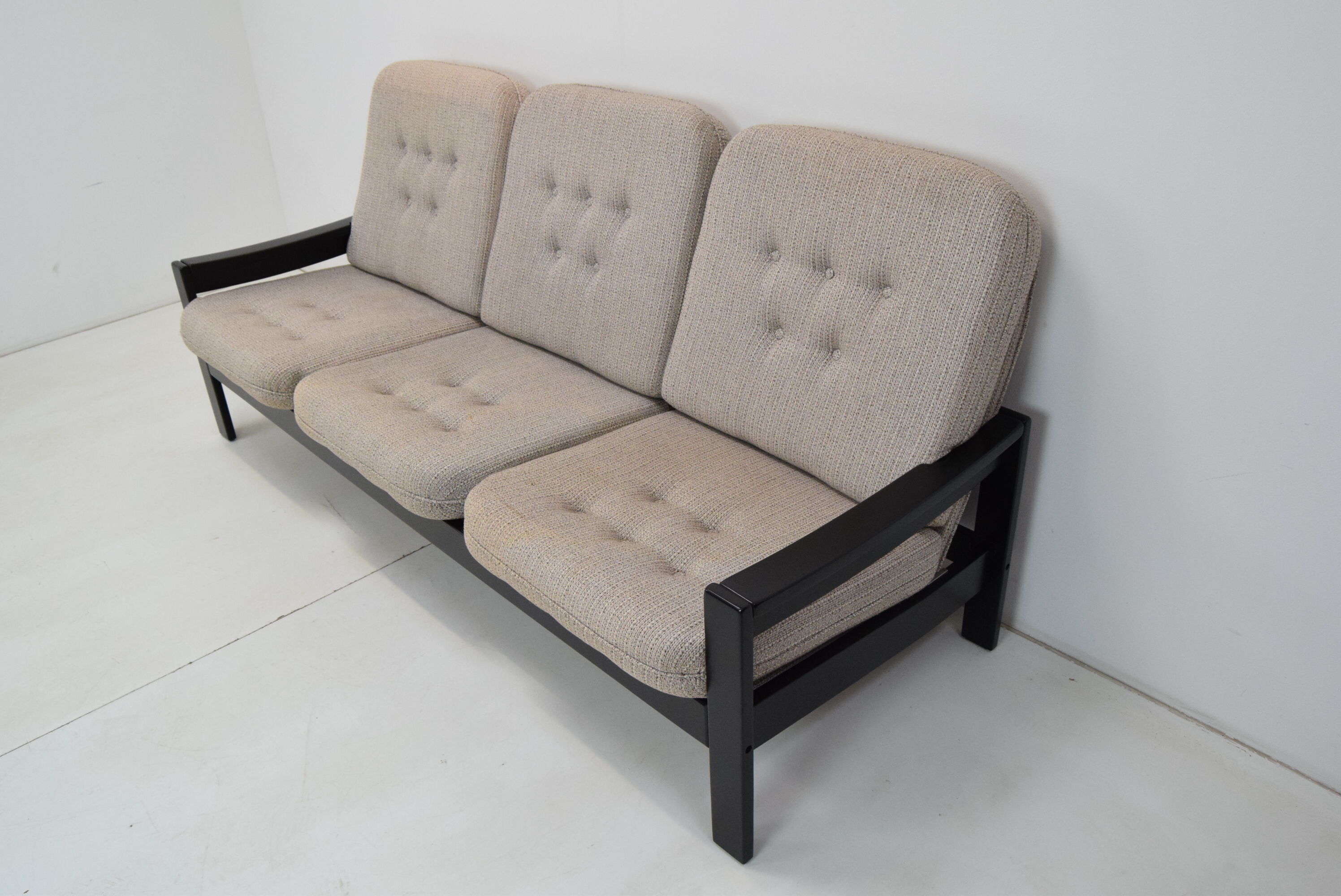 Three seater sofa/leda lux,1980's.