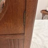 Wall cabinet with oval wall and drawer