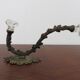 Art Deco bronze and glass coat rack from the 20s and 30s