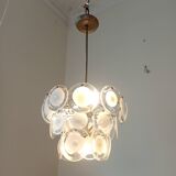Vistosi Murano 2 suspensions en verre 1960'