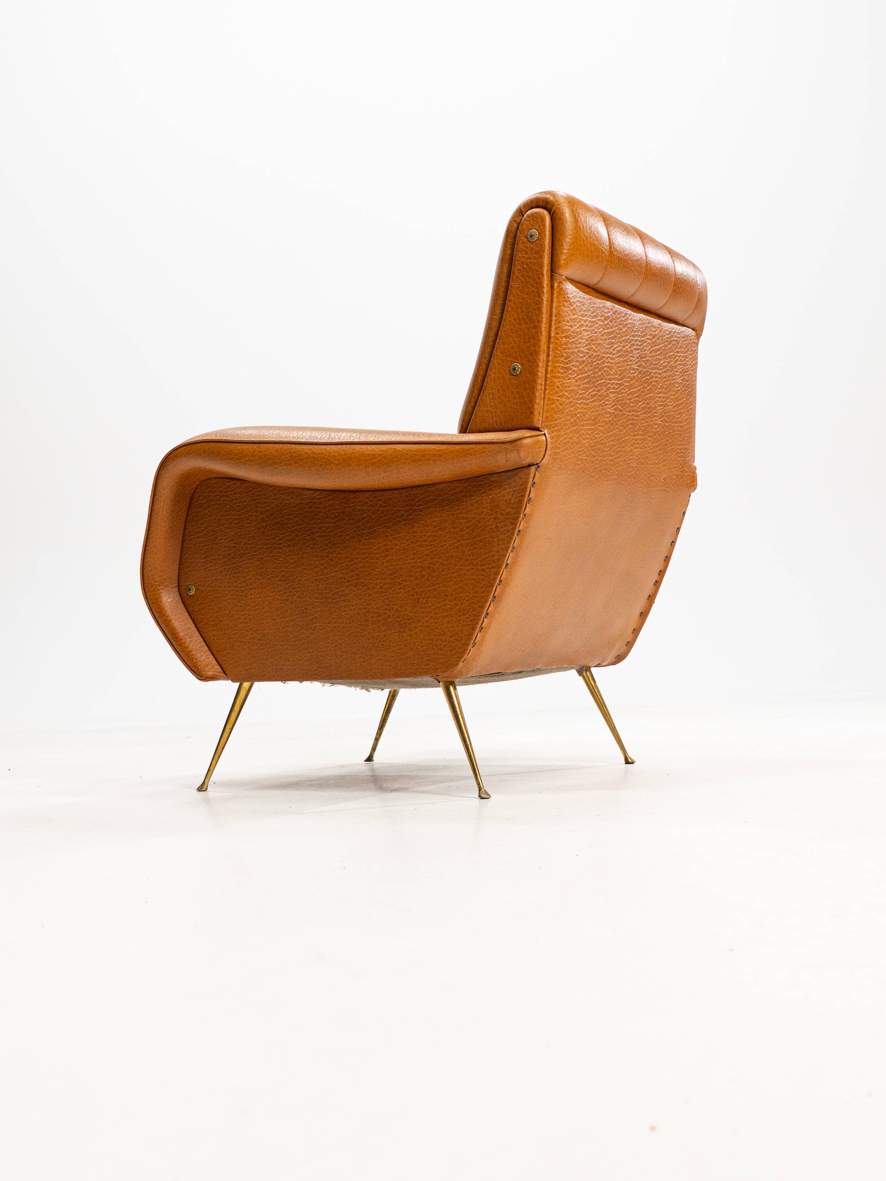 Italian armchair in the style of 'Lady' by Marco Zanuso for Arflex, 1950s