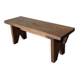 Mini vintage solid oak bench