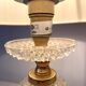 Retro lamp in glass and gold metal