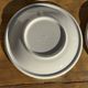 Set of 9 small Italian dessert plates Primula with red and green trim.
