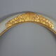 Old Art-Deco oval wood -stucco frame, 56x41 cm, 50x35 cm SB leaf