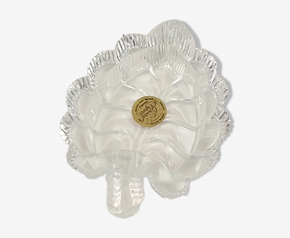 Cendrier forme feuille Cristal d’Arques