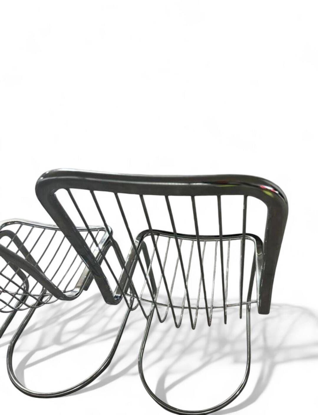 Dining table + 4 chrome chairs – Circa 1970