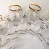Set of 10 vintage alcohol glasses