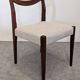 Set of 6 Scandinavian style teak chairs, France circa 1970.