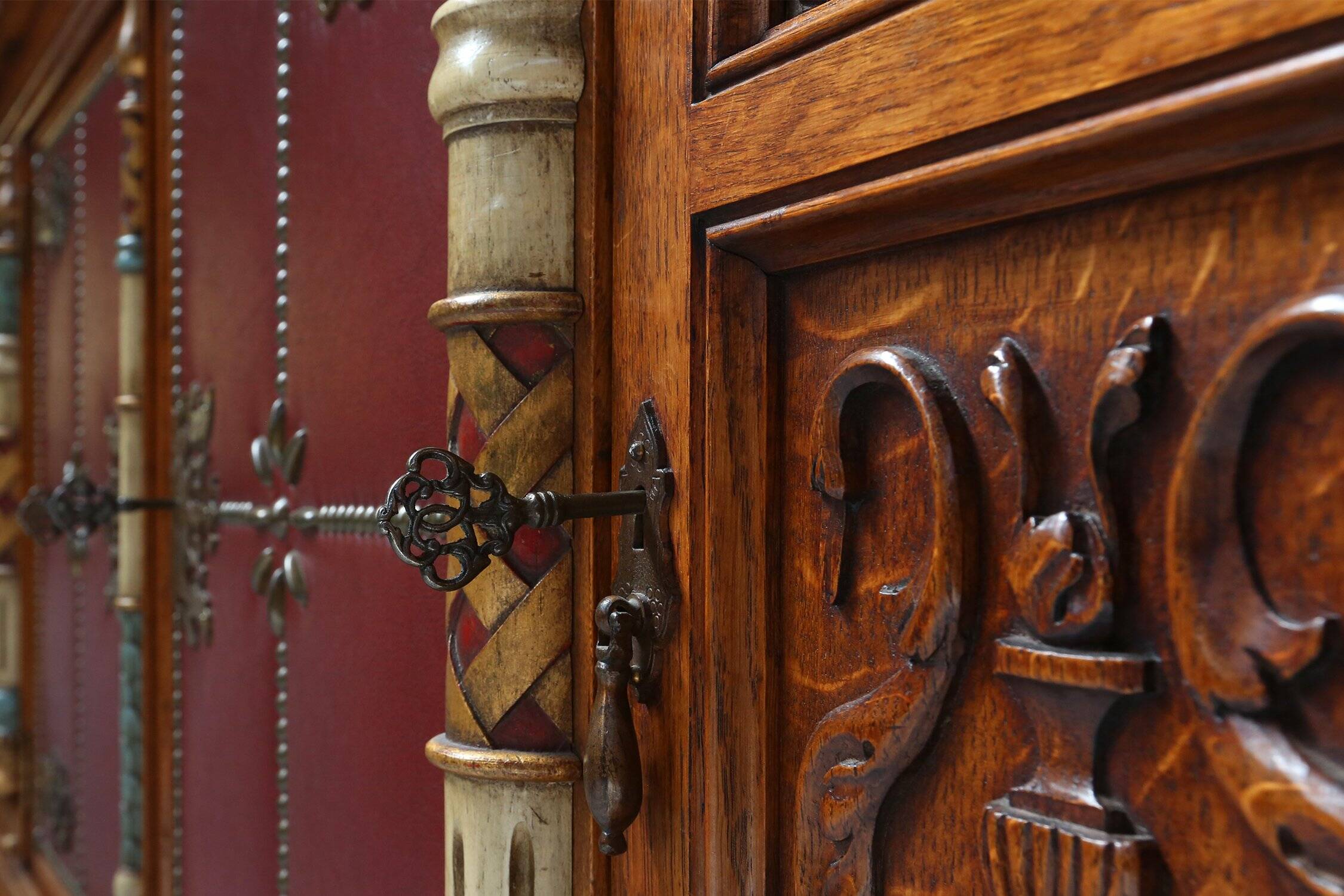 20th century baroque style carved sideboard, Spain ca. 1950